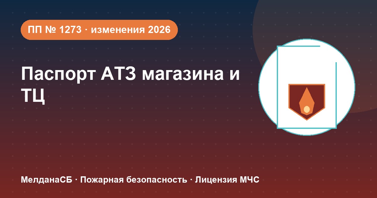 Паспорт безопасности магазина и ТЦ по ПП № 1273: изменения 2026 года в Твери